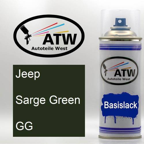 Jeep, Sarge Green, GG: 400ml Sprühdose, von ATW Autoteile West.